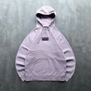 Vans Hoodie Mens Large Pink Embroidered Logo Pullover Skate Fleece